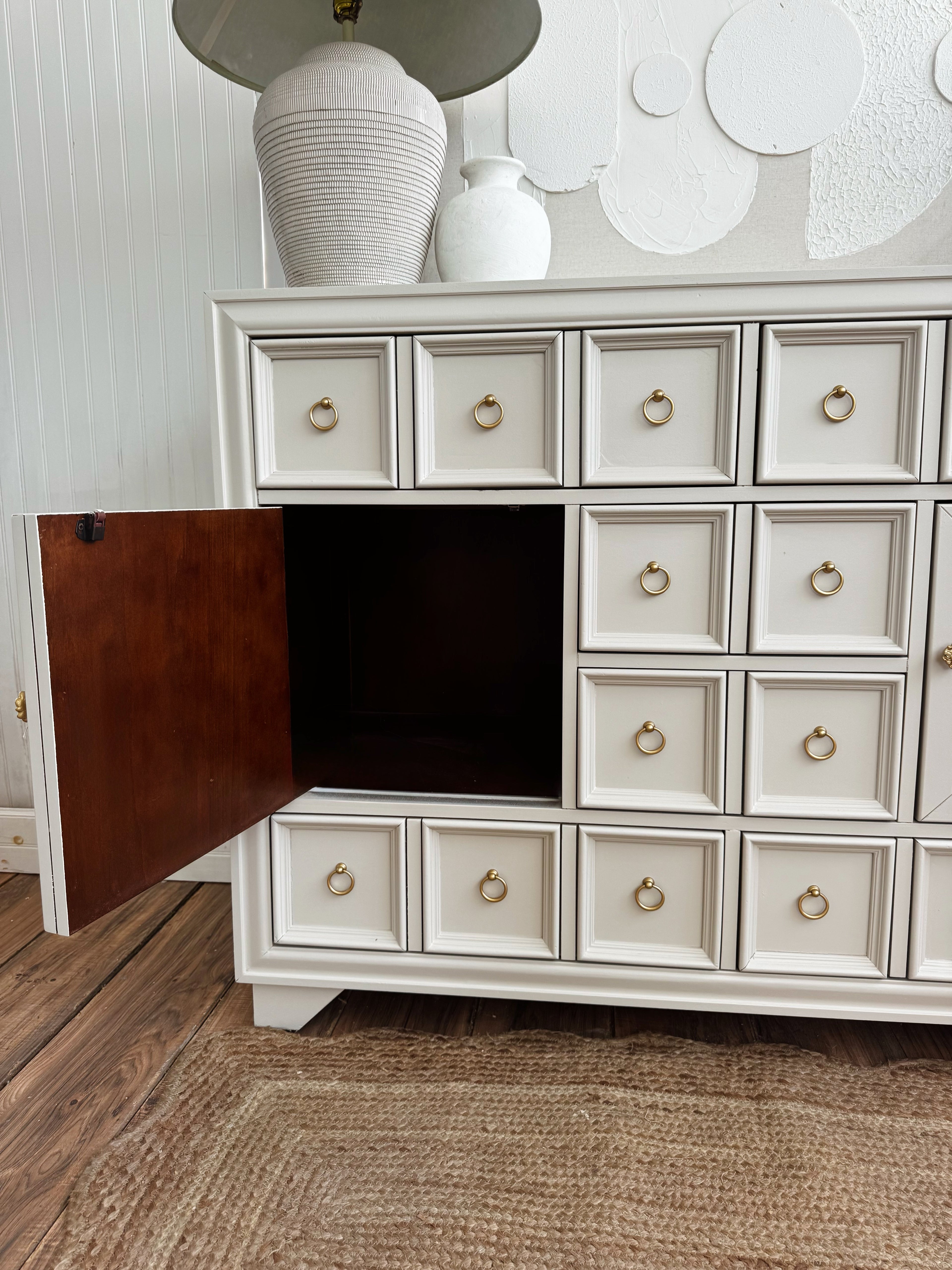 Solid wood dresser