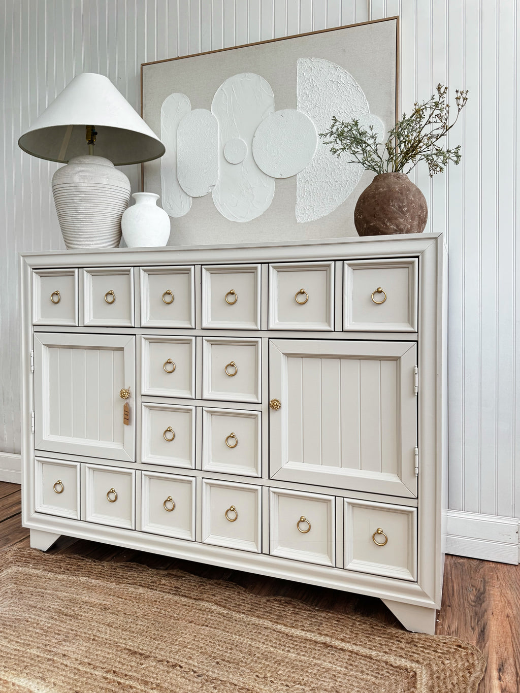 Solid wood dresser