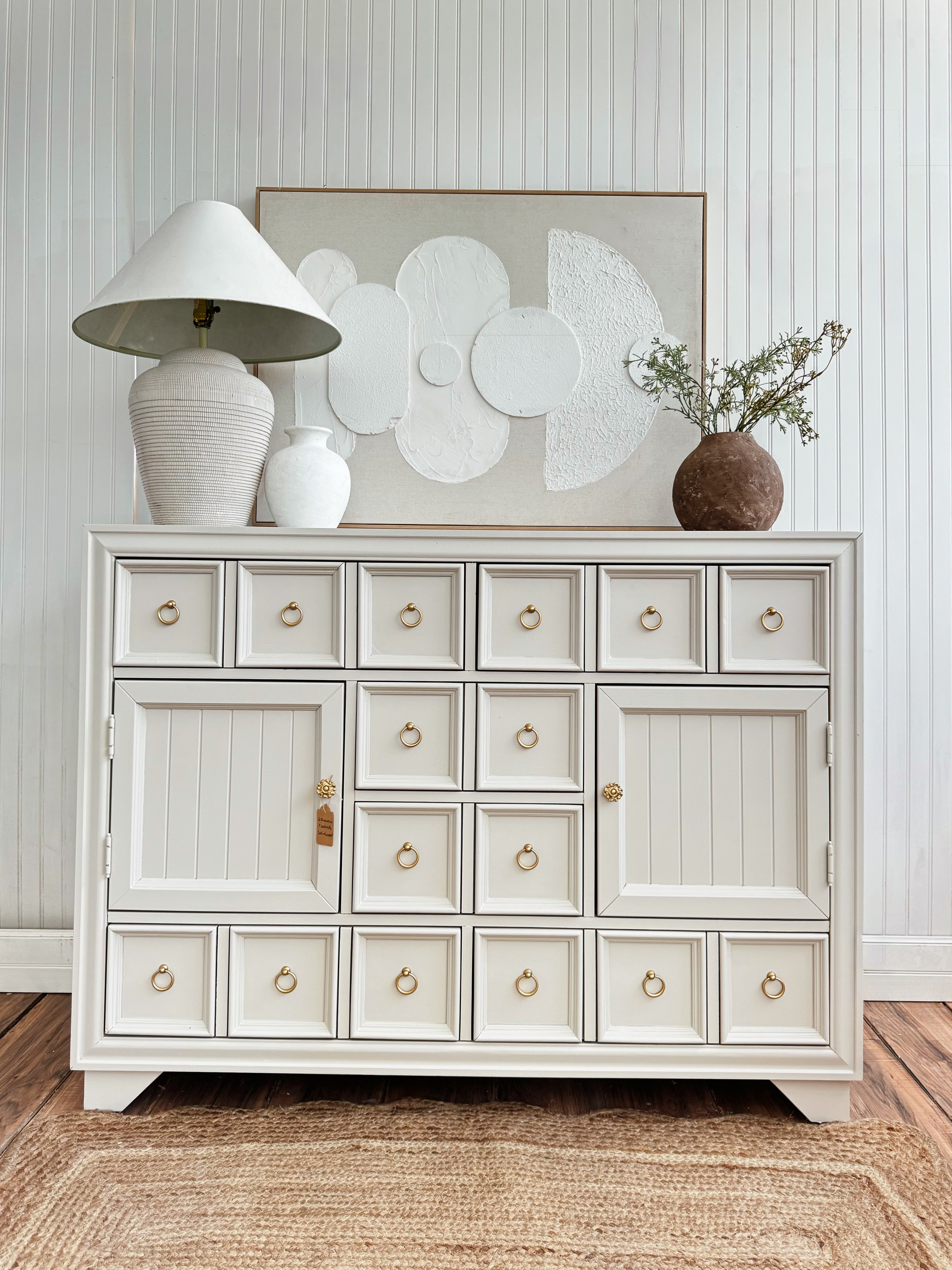 Solid wood dresser