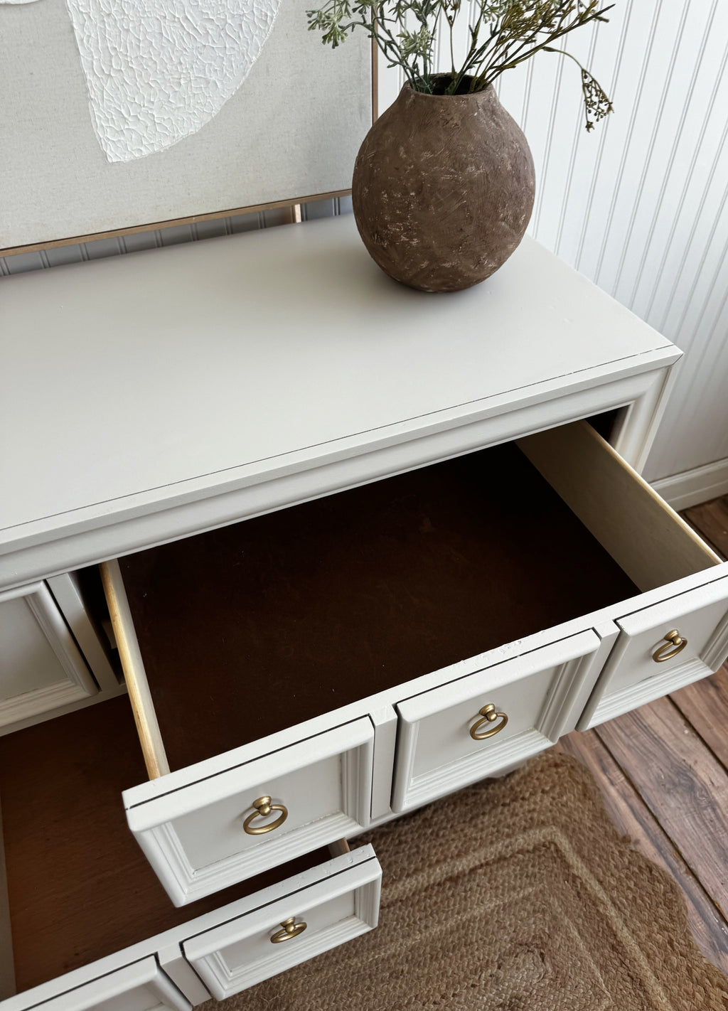 Solid wood dresser