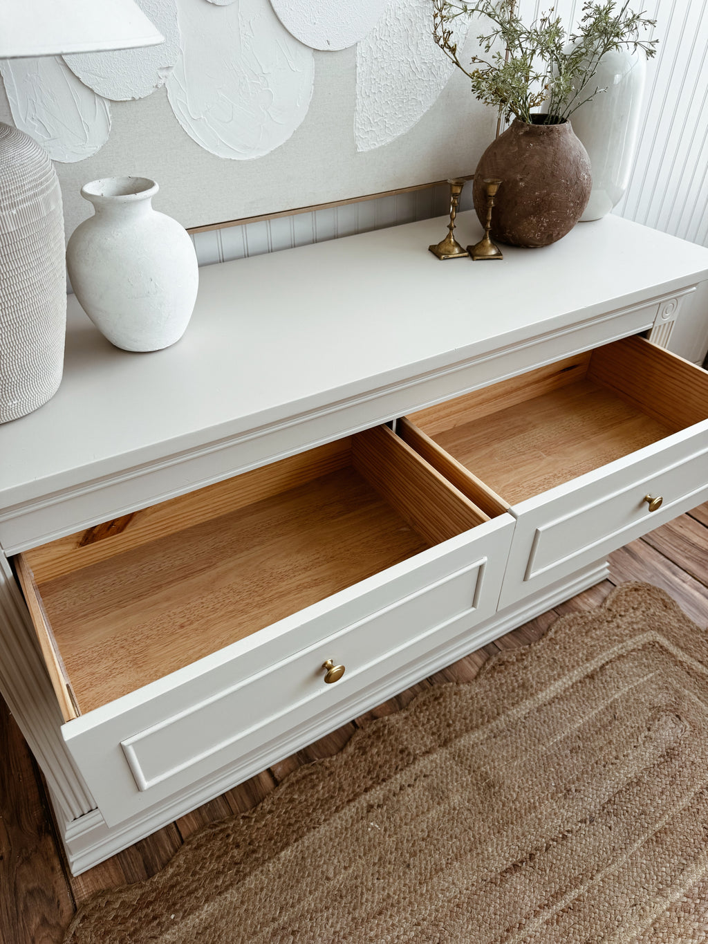 Solid wood baby dresser