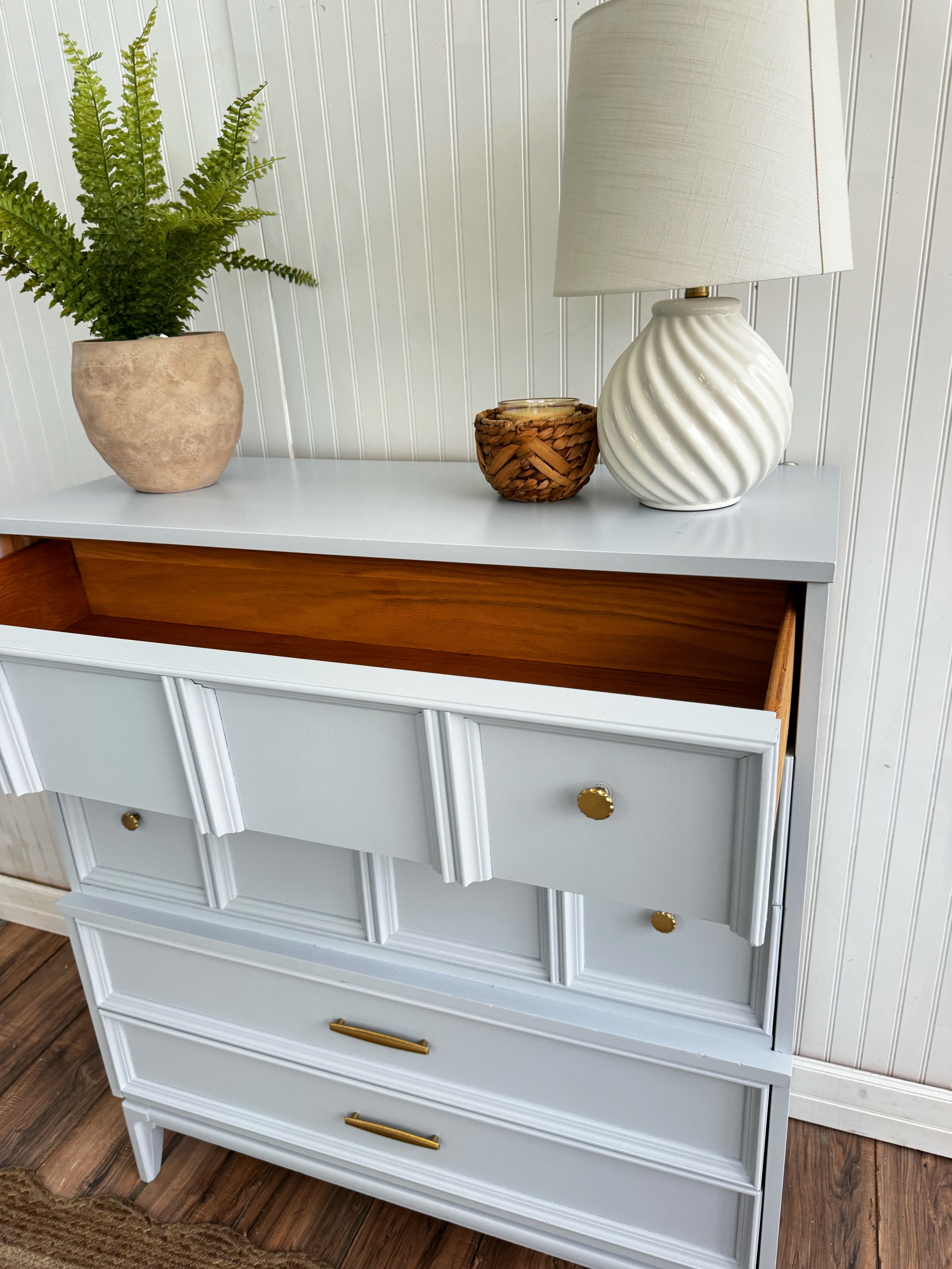 Mid century tall chest